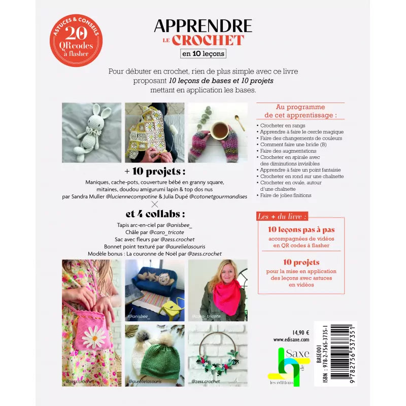 Learn to Crochet in 10 Lessons - Éditions de Saxe