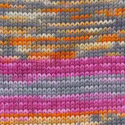 Démonstration tricotée de Move, laine à chaussettes d'épaisseur fingering de la marque Wool Addicts (Lang Yarns)