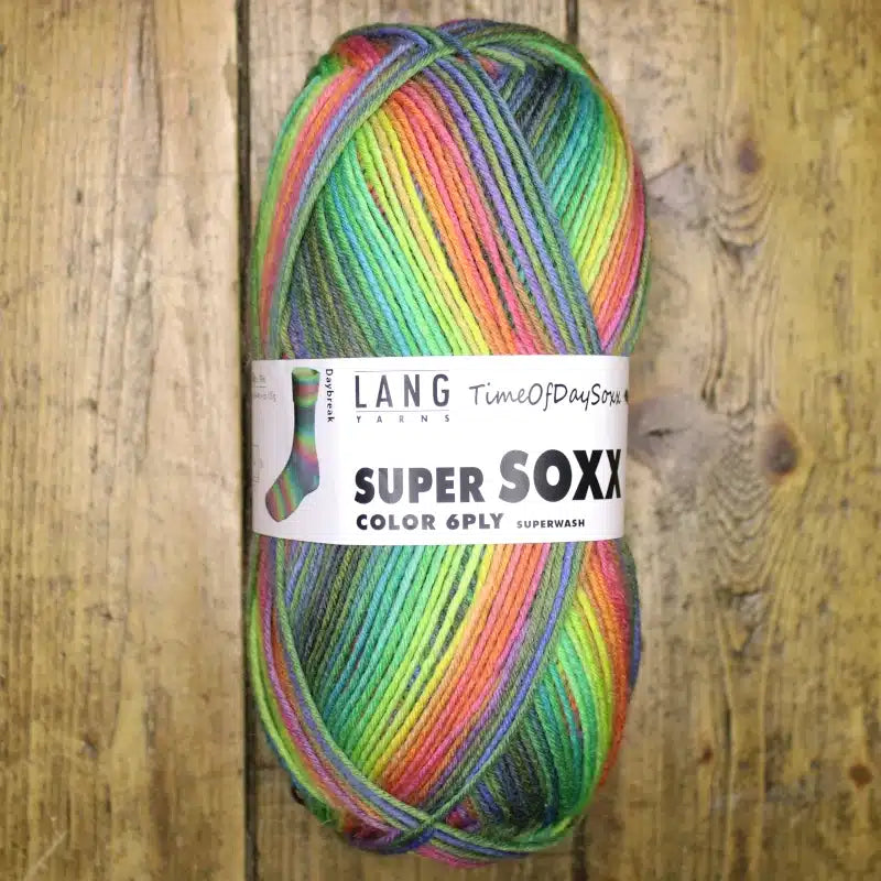 Super Soxx Color 6 ply - Time of Day Soxx - Lang Yarns