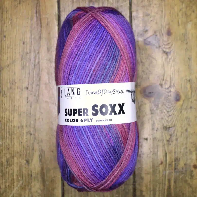 Super Soxx Color 6 ply - Time of Day Soxx - Lang Yarns