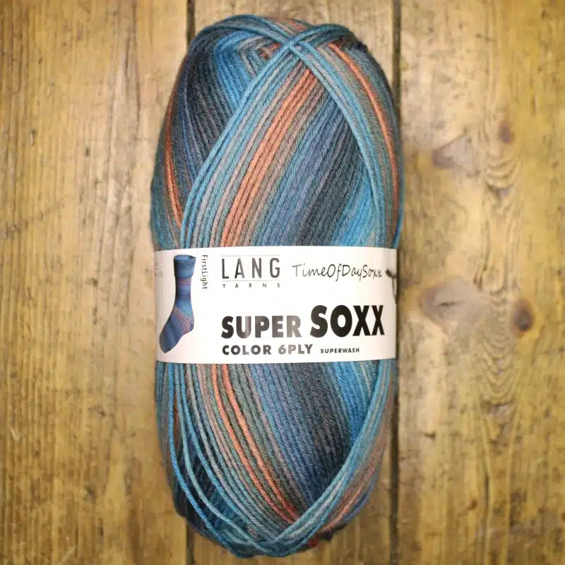 Super Soxx Color 6 ply - Time of Day Soxx - Lang Yarns
