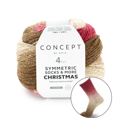 Symmetric socks CHRISTMAS - Katia