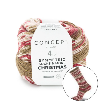 Symmetric socks CHRISTMAS - Katia