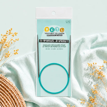 Aiguilles circulaires 80 cm - 3.5 mm - You Knit To Learn