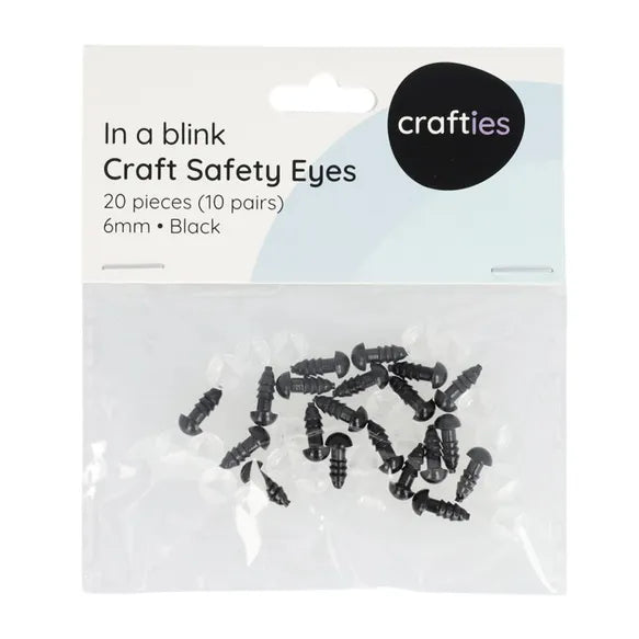 Yeux de sécurité 6 mm - Lot de 20 pcs