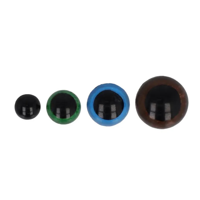 Assortiment d'yeux de sécurité 6-12 mm - lot de 16 pcs