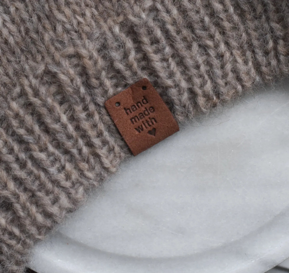 Étiquettes en similicuir - KNITS