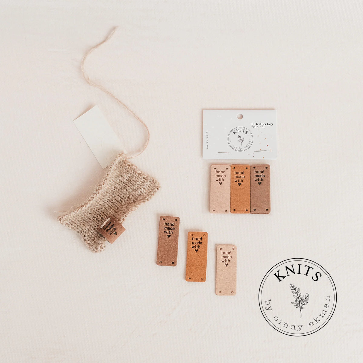 Étiquettes en similicuir - KNITS