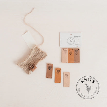 Étiquettes en similicuir - KNITS