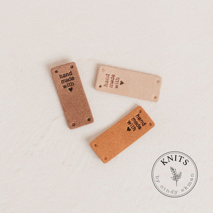 Étiquettes en similicuir - KNITS