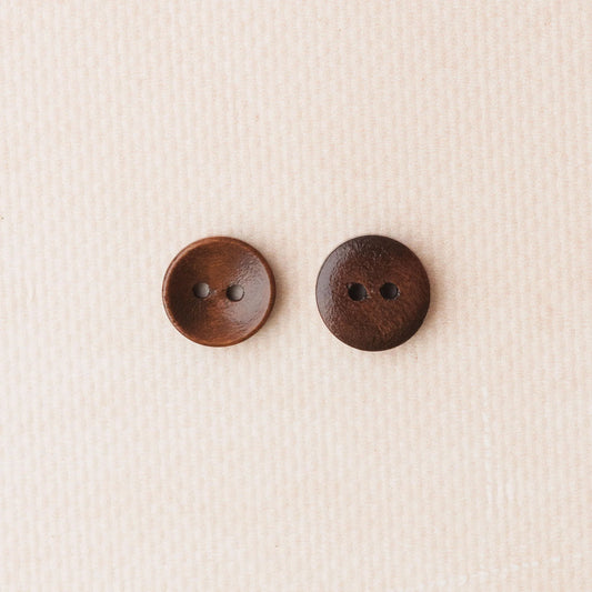 Boutons en bois foncé 15 mm - KNITS