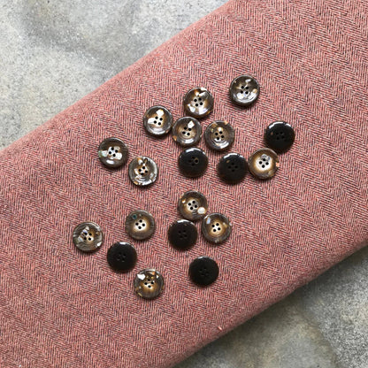 Boutons noirs - 23 mm - Retrosaria Rosa Pomar