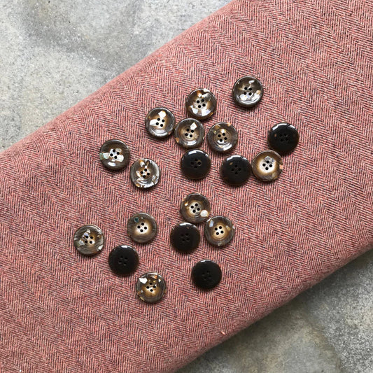 Boutons noirs - 23 mm - Retrosaria Rosa Pomar