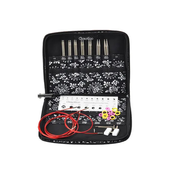 Set Twist Red Lace Pequeño 13 cm - ChiaoGoo