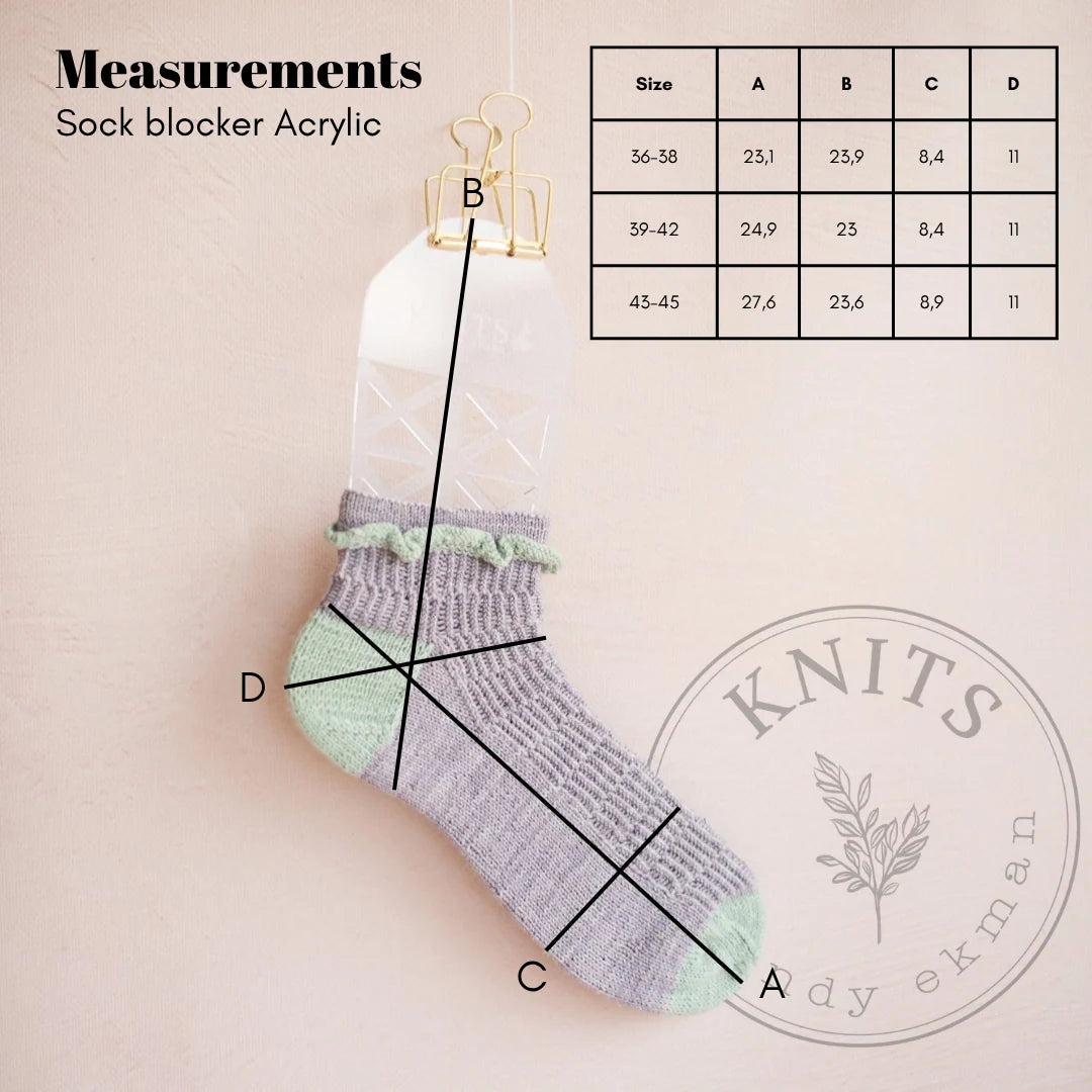 Bloqueurs à chaussettes en acrylique - KNITS