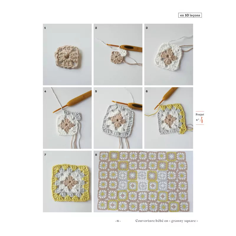 Learn to Crochet in 10 Lessons - Éditions de Saxe