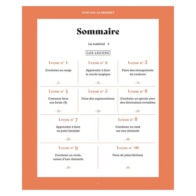 Learn to Crochet in 10 Lessons - Éditions de Saxe