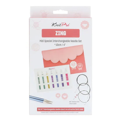 Set d'aiguilles interchangeables - zing 10 cm - Knit Pro