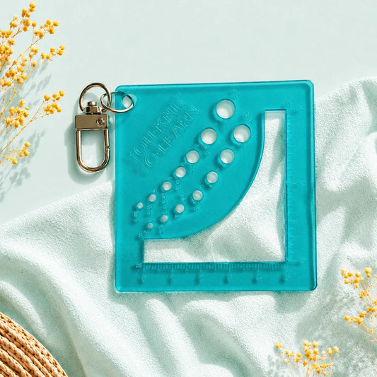 Règle à échantillon et jauge à aiguilles - You Knit To Learn